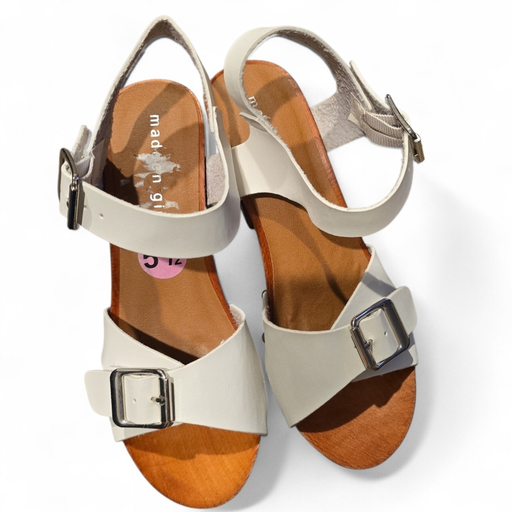 Madden Girl Women's Danii Heeled Sandal, White Paris, Size 5 1/2 - Picture 6 of 6